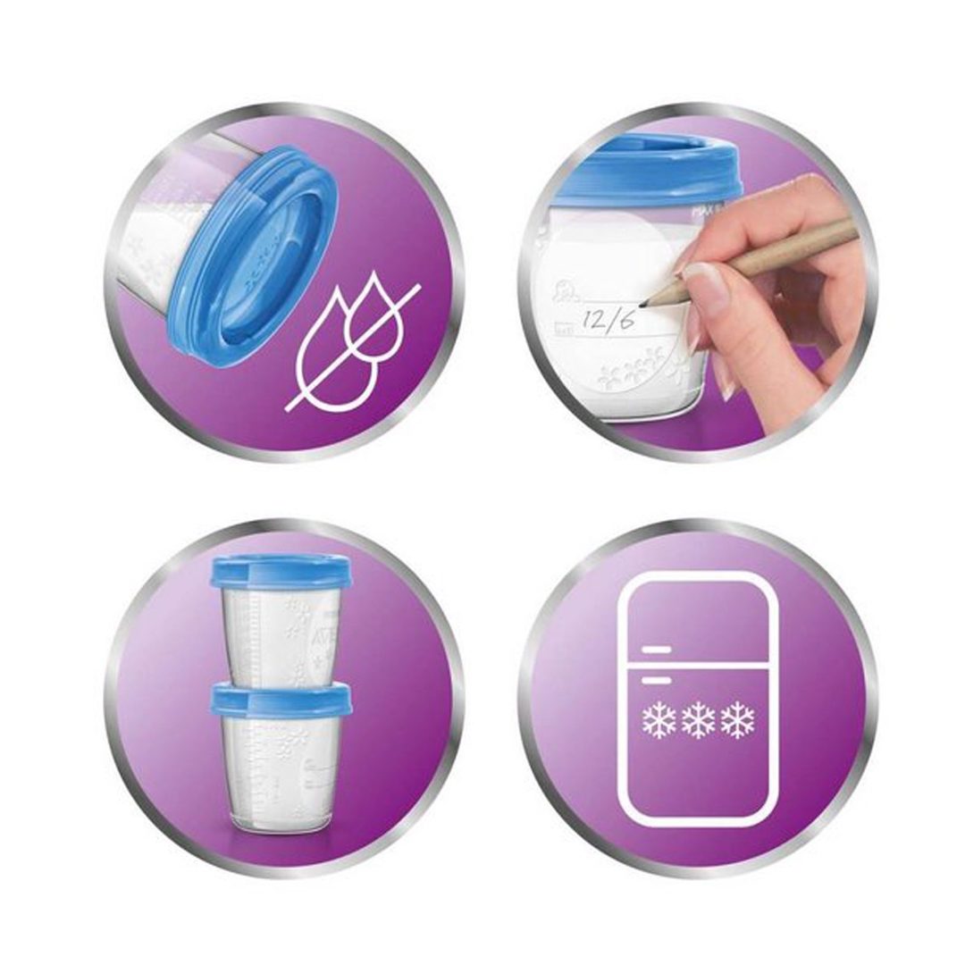 Bewaarbekers Avent (5x180ml) - Afbeelding 2