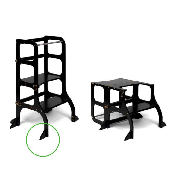 Leertoren ZWART step 'n sit Ette Tete - Afbeelding 5