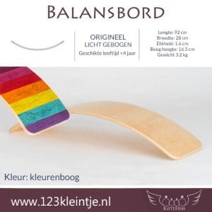 Balansbord <4jaar origineel licht gebogen KateHaa