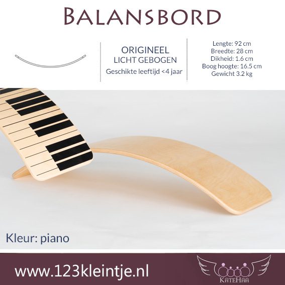 Balansbord <4jaar origineel licht gebogen KateHaa - Afbeelding 4