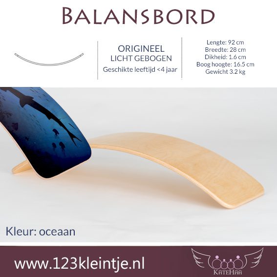 Balansbord <4jaar origineel licht gebogen KateHaa - Afbeelding 2