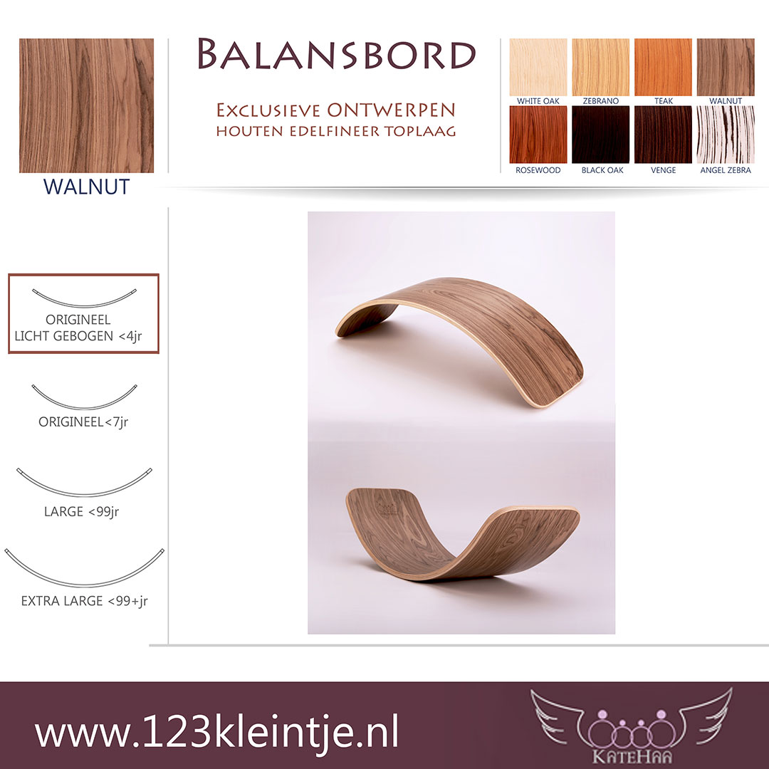 Balansbord <4jaar origineel licht gebogen KateHaa - Afbeelding 6